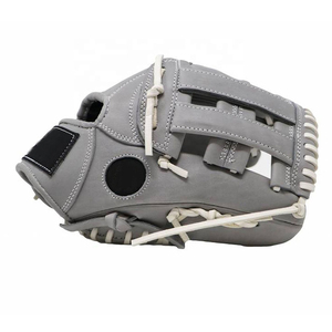 Gant de baseball en cuir à doigts entiers avec fermeture auto-agrippante, antidérapant, séchage rapide, léger, unisexe, pour sports de plein air, toutes saisons, gris - Product Image 3