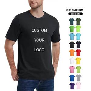T-shirt vierge 100% coton pour hommes personnalisé en gros T-Shirt imprimé de logo Streetwear T-shirts unis de haute qualité grande taille pour hommes - Product Image 5