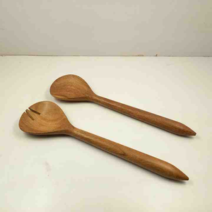 Cucharas de Madera Ecológicas Hechas a Mano, Servidor de Ensaladas con Espejo para el Hogar, Hotel, Restaurante, Utensilios de Cocina, Vajilla - Product Image 3