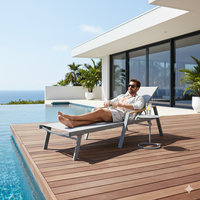 Klappbares Schlafsofa Sonnenliege Verstellbare Terrassenliege Poolliege Gartenliege für Terrasse und Entspannung im Freien