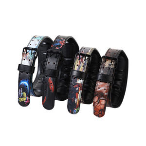 Ceinture d'animation en cuir pour la musculation, ceinture de musculation à double boucle pour hommes - Product Image 6