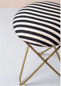 Metallic <b>side</b> <b>table</b> gold cross legs stool ottoman bulk quantity usage home hotel room restaurant indoor outdoor living room 2023 - Product Image 4