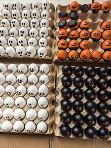 Cascaregg Huevos de Confeti de Halloween, Cascarones de Huevo Real, Confeti de Papel Ecológico Colorido para la Diversión en Fiestas - Product Image 4