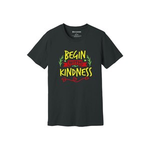 Camiseta informal de algodón 100% 3D Kindness Themes Print 12 opciones de color 160-180 Heavy GSM Diseño personalizable Logotipo de colocación - Product Image 4