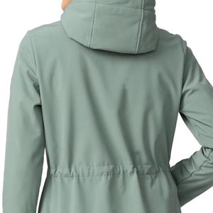 Chaqueta Softshell Impermeable de Color Sólido Personalizada de Alta Calidad para Mujer, Ropa de Calle, Chaquetas Softshell Ligeras para Exteriores - Product Image 3