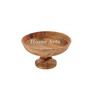 ชามไม้สำหรับของหวานดีไซน์คลาสสิกชามเสิร์ฟผลไม้ปรับขนาดได้ตามต้องการ - Product Image 4