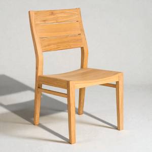 Silla de Jardín Moderna de Madera de Teca Maciza, Ecológica, Duradera, Resistente a la Intemperie, con Listones, para Patio, Hotel y Terraza - Product Image 2