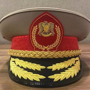 Sombrero con visera hecho en fábrica, tocado de alta calidad, gorra ceremonial marinera con estilo ajustable, gorras de pico azul marino bordadas - Product Image 2