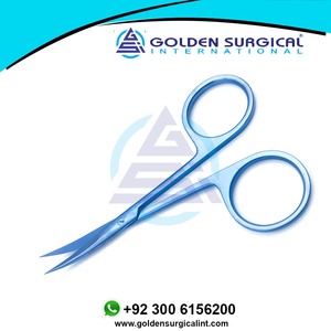 Tijeras de Titanio Oftálmicas para Suturas, Rectas/Curvas, Instrumento Quirúrgico Cosmético Dental de Alta Calidad - Product Image 6