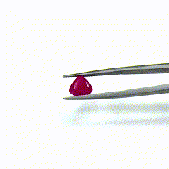 Gema de Rubí Africano Natural de 2.26 Quilates, Diamante Rojo Facetado Pulido, Gema Suelta de 8 mm de Altura - Product Image 2