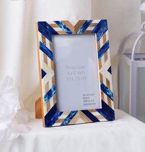 Premium Quality MDF Board Photo <b>Frame</b> With Natural Bone & Resin Design Home Office Room Decorative photo <b>frame</b> At Best Price - Product Image 6