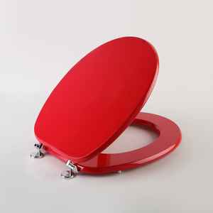 Couvre-siège de toilette universel rouge framboise - Product Image 2