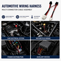 Arnés de Cableado Automotriz Personalizado, Conjunto de Cables con Conectores Múltiples para Sistemas Eléctricos de Automóviles y Motocicletas, Kit de Cables de Cobre Universal
