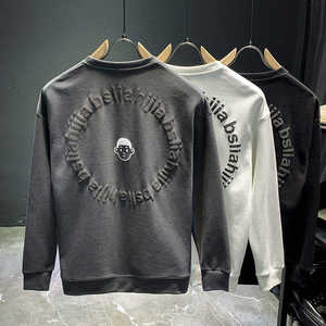 Sudadera con Capucha de Invierno 100% Algodón con Logotipo Personalizado en Relieve, Impresión 3D, Cuello Redondo para Hombre - Product Image 2