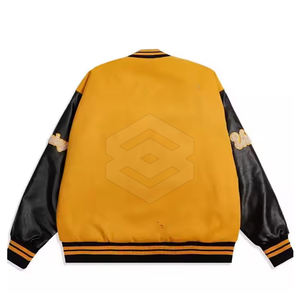 Chaqueta Letterman de Hombre con Cuello Alto y Bordado Chenille de Primera Calidad, Transpirable y Personalizable para Invierno, Venta al Por Mayor - Product Image 6