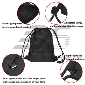 High Quality Polyester Draw String Sports Backpack Gym <b>Bag</b> <b>Waterproof</b> Custom Logo Promotional Fitness <b>Drawstring</b> <b>Bags</b> - Product Image 4