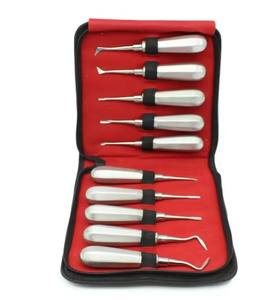 Ensemble d'élévateurs dentaires manuels pour extraction dentaire, acier inoxydable de haute qualité, élévateurs de racines courbés, instruments chirurgicaux - Product Image 1