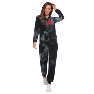 Ensemble de survêtement sur mesure surdimensionné 100% coton de la meilleure qualité ensemble de survêtement polaire pour femmes de grande taille - Product Image 1