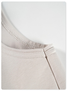 Débardeur de sport basique unisexe en polyester uni 230G à col montant, manches longues, coupe oversize, personnalisable avec logo, idéal pour le fitness et la séchage rapide - Product Image 3