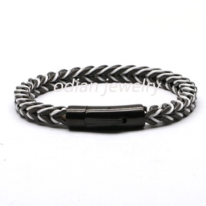 Odian Jewelry – <span class=keywords><strong>gourmette</strong></span> en acier inoxydable, plaqué <span class=keywords><strong>or</strong></span> <span class=keywords><strong>18k</strong></span>, chaîne en argent avec plusieurs couleurs de corde pour femmes et hommes, cadeau - Product Image 4