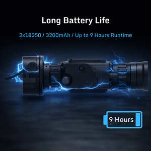 Тепловизионный прицел <span class=keywords><strong>WOLF</strong></span> 6B 640x512 (50 Гц) с креплением-клипсой, ночное видение с опциональным лазерным дальномером для охоты на открытом воздухе - Product Image 3