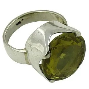 แหวนเงินแท้ 925 สำหรับผู้หญิง ดีไซน์เรขาคณิต ประดับพลอยเพอริดอตเจียระไน ชุบทองคำขาว 18K โรสโกลด์  เครื่องประดับแฟชั่นสุดหรู เหมาะสำหรับเป็นของขวัญ - Product Image 1