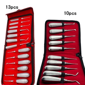 เครื่องมือยกฟันแบบโค้ง ด้ามจับหกเหลี่ยม สำหรับทันตแพทย์ ทำจากสแตนเลสเกรดผ่าตัด - Product Image 1