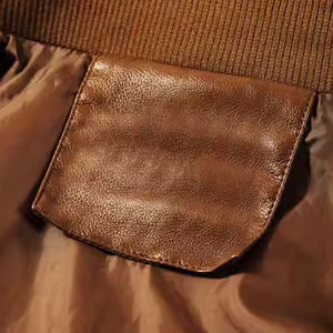 Dernière conception de veste en cuir de haute qualité Nouvelle arrivée Veste en cuir légère en nylon et polyester - Product Image 4