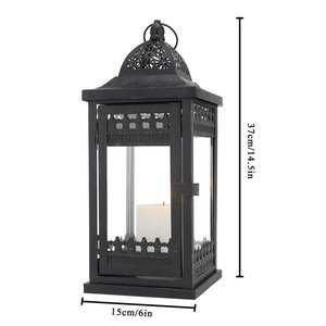 Lujoso farol votivo de metal para bodas y vacaciones, para decoración de Navidad y Pascua, farolillos de velas para el hogar y la Oficina de la India - Product Image 4