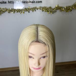 วิกผมแท้วิกผมตรงแบบมีลูกไม้ด้านหน้า100% - Product Image 2