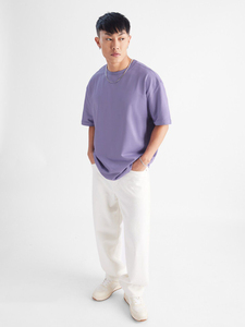 Camiseta personalizada de calidad premium con cuello redondo para hombre, camiseta estampada en blanco de algodón con logotipo, cuello redondo, 100% algodón sólido hecho en Pakistán - Product Image 2