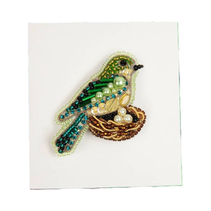 Broches de cuentas de semillas de diseño personalizado de moda más vendidos con bordado intrincado único hecho a mano con cuentas por glowin fashion - Product Image 4