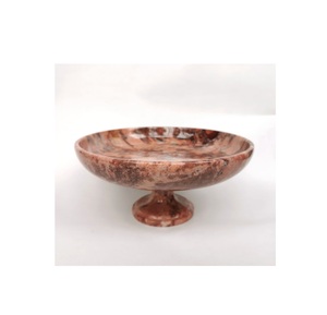 Bol à fruits en marbre Antique bol de service décoratif de Table pour saladier ustensiles de cuisine pièce maîtresse fabriquée en inde - Product Image 6