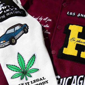 Chaquetas Bomber Varsity Unisex de Lana 100% Impermeables con Bordado Personalizado Premium, Estilo Universitario, OEM - Product Image 5