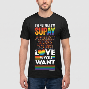 Camiseta Personalizada con Eslogan del Orgullo LGBT 100% Algodón para Hombre, Unisex, Informal de Verano - Product Image 1