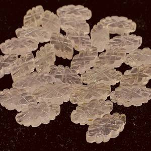 Cuentas de Piedras Preciosas Sueltas de Cuarzo Rosa Talladas a Mano, Forma Elegante, 16X8.5 MM, para Joyería - Product Image 2