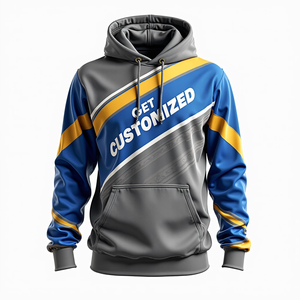 รับออกแบบเสื้อฮู้ดดี้ผู้ชาย ผ้าคอตตอนผสม ทรงโอเวอร์ไซส์ สไตล์สตรีทแวร์ พิมพ์ลายแบบซับลิเมชั่น ทนทาน สวมใส่สบาย - Product Image 6