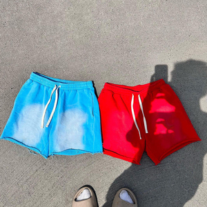 Oem Customized Embroidery/Printing Summer <b>Shorts</b> Sun Faded 100% Cotton Heavyweight French Terry Made By RAM Industry - Product Image 4