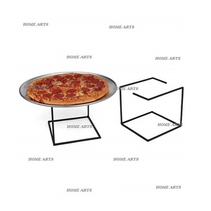 Exhibidor de Pizza de Hierro de 2 Niveles, Color Negro, Tamaño y Forma Personalizados, Soporte para Servir Pizza a un Precio Accesible - Product Image 3