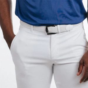 Shorts de golf vierges et décontractés en polyester pour hommes, shorts de golf de couleur unie évacuant l'humidité avec logo personnalisé pour hommes, nouvel arrivage - Product Image 2