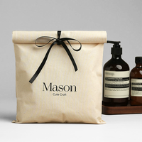 Pochette en coton personnalisée avec logo - Sac anti-poussière en flanelle brossée pour l'emballage des vêtements, des bijoux et le rangement