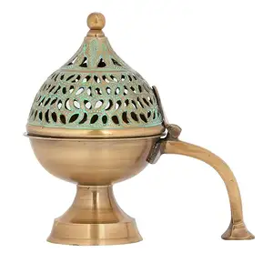 High on Demand Brass Bakhoor Burner para Casa e Religiosos