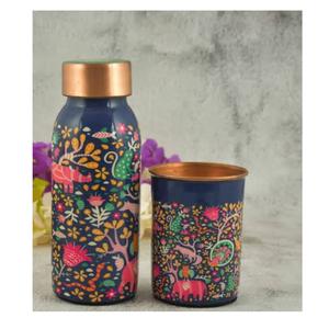 Antique Design Copper <b>Bottle</b> Superior Quality <b>Metal</b> Copper <b>Bottle</b> for Home Kitchenware <b>Water</b> <b>Bottle</b> At Reasonable Price - Product Image 6