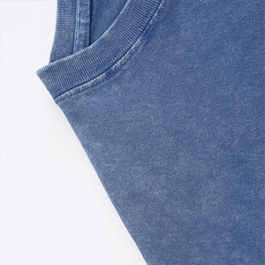 Vintage Summer Tee Oversized Acidwashed 100% Cotton Tshirt Anti-Wrinkle OEM Breathable Fit Customizable Logo Private Label - Product Image 4