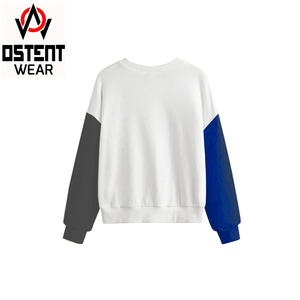 Sudadera térmica de peso pesado para hombre hecha a medida al por mayor 100% algodón de gran tamaño ajuste hombro caído bordado Logo grueso en blanco - Product Image 2