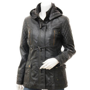 Chaqueta de Cuero Satinado de Alta Calidad para Mujer, Nueva Colección 2026, Gran Venta, Precio de Fábrica 100% para la Temporada de Otoño - Product Image 1