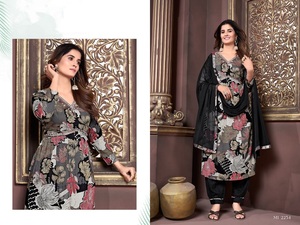 Conjunto indio pakistaní étnico Anarkali Salwar Kameez totalmente cosido rayón algodón estilo Sexy mayorista indio bodas fiestas - Product Image 3