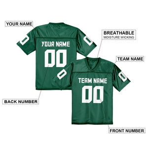 Camiseta Retro clásica de secado rápido transpirable de alta calidad, camiseta de fútbol, camiseta de fútbol con cuello en V, camiseta de poliéster 100% personalizada - Product Image 3