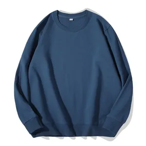 OEM Pullover blanks sublimation cotton sweathshirt Plain Blank Printed Crew Neck men's sweatshirts wholesale with customization