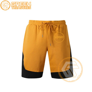 Short brodé en molleton de coton Alpha personnalisé Fraternité Shorts et pantalons respirants pour hommes Grec Phi de haute qualité - Product Image 1